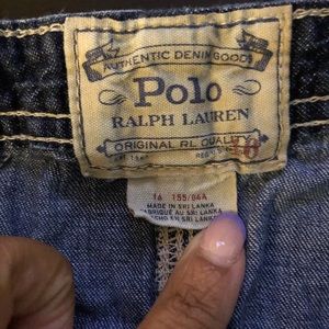 Girls Polo romper-Denim